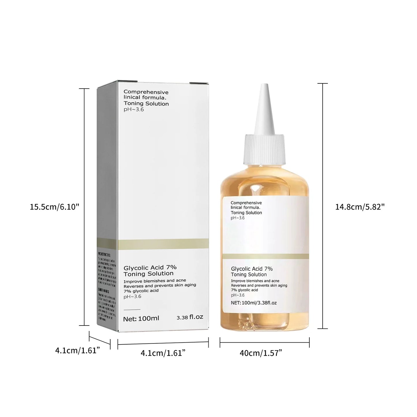 Glycolic Acid 7% Toning Solution – Acne Treatment & Skin Rejuvenating Toner
