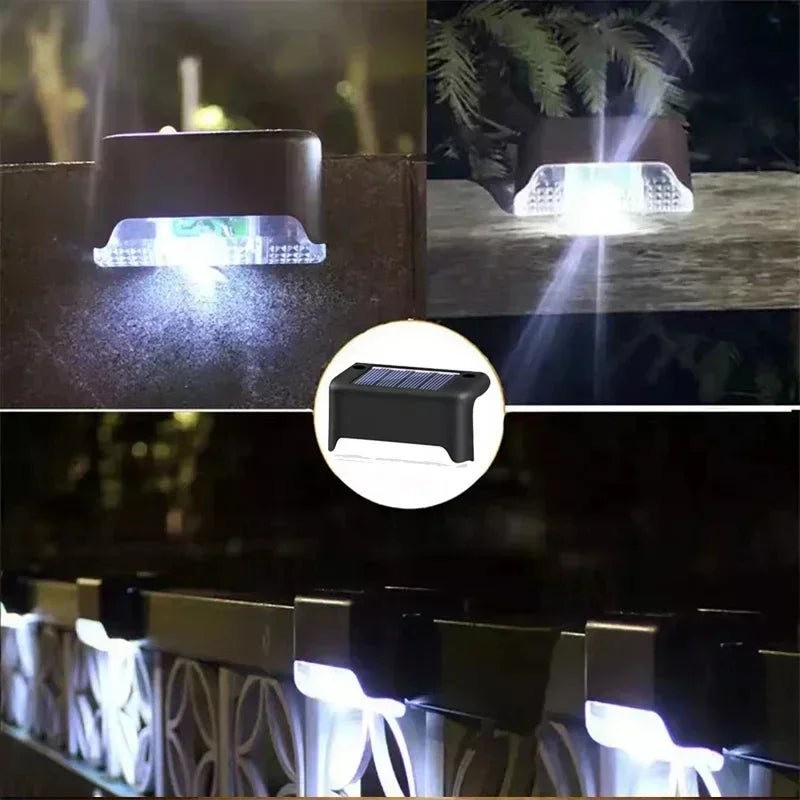 Solar LED Outdoor Step Lights – Waterproof Garden Stair & Deck Lamp