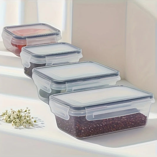8-Piece Airtight Food Storage Containers Set – BPA-Free, Microwave & Freezer Safe