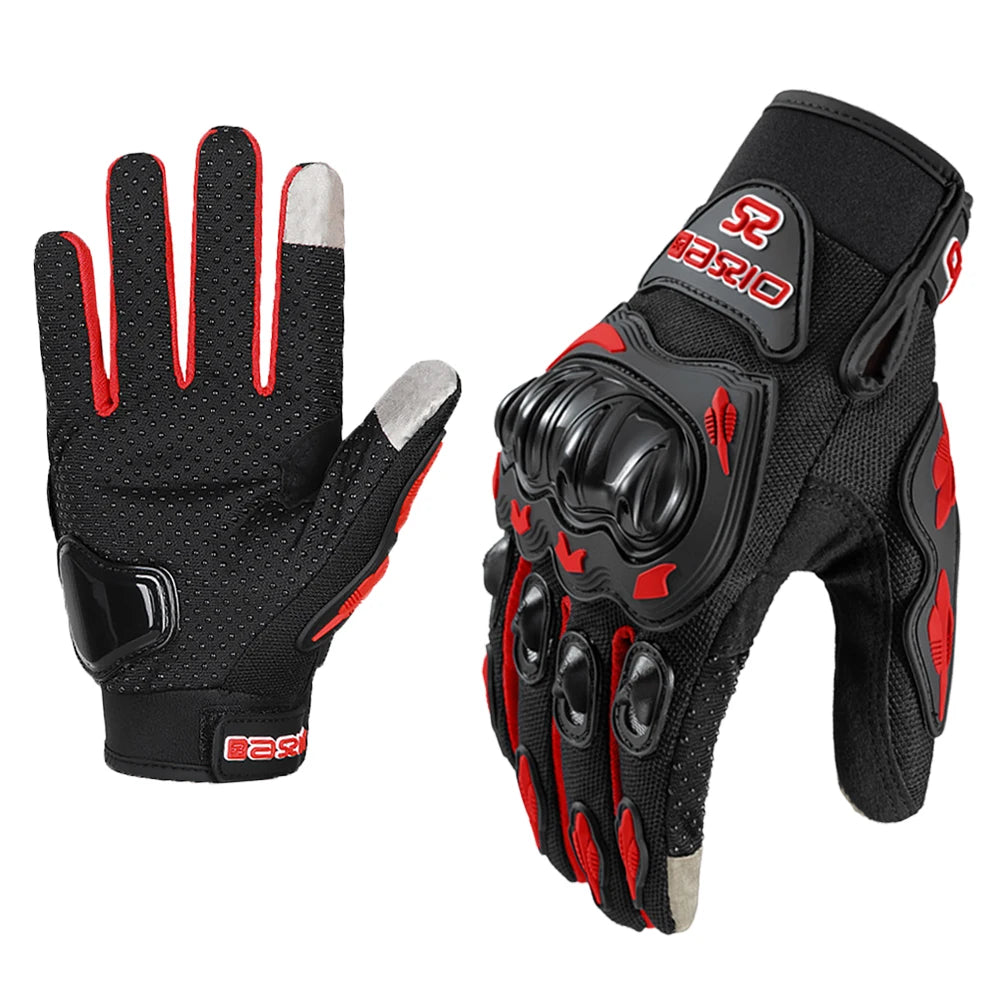 Full Finger Motorcycle Gloves – Touch Screen, Non-Slip & Breathable