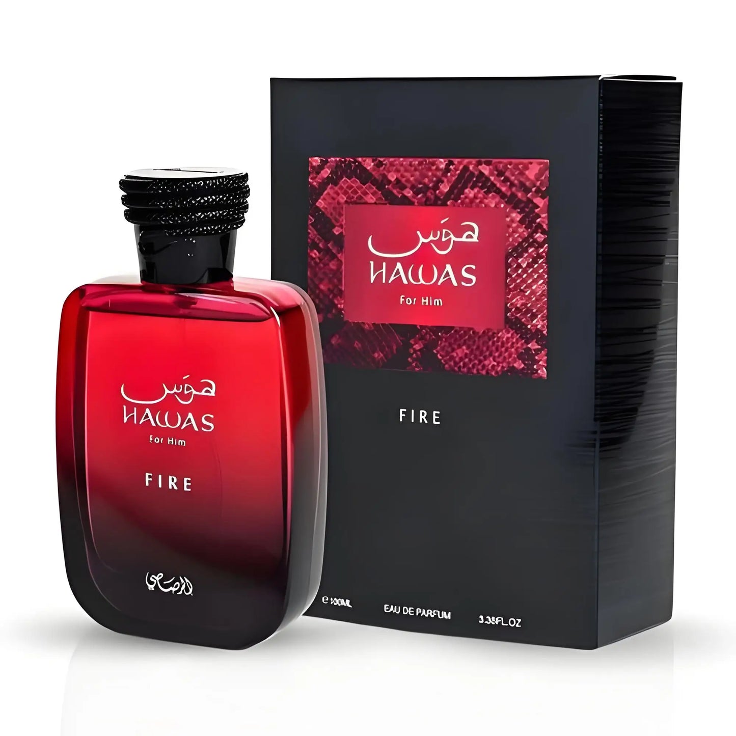 Rasasi Hawas Fire Men's EDP 100ml – Long-Lasting Aquatic Aromatic Arabian Cologne