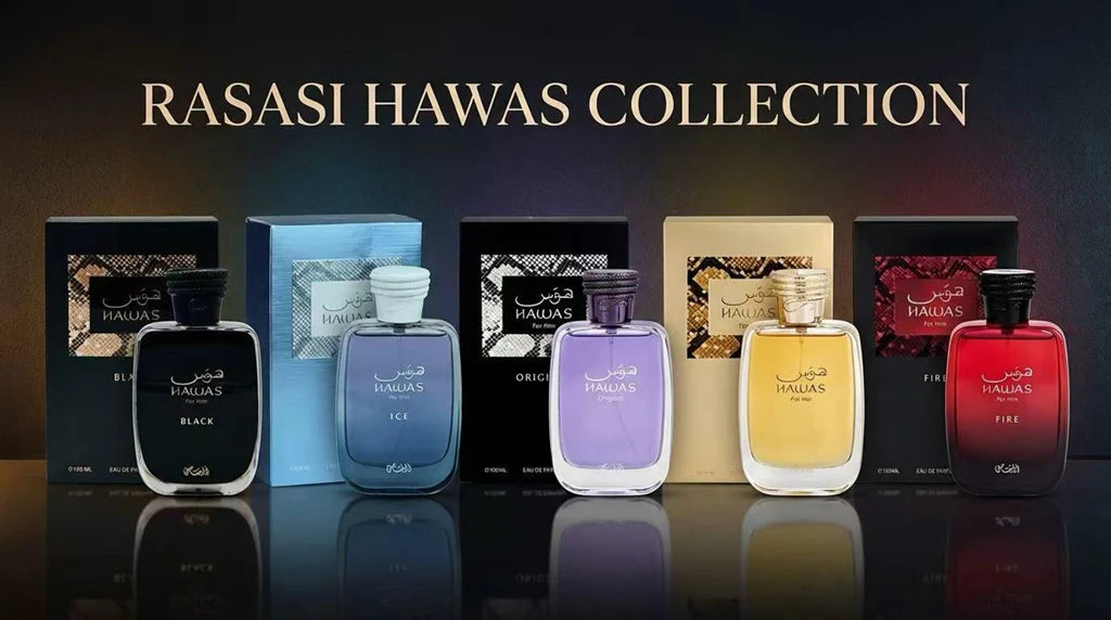 Rasasi Hawas Fire Men's EDP 100ml – Long-Lasting Aquatic Aromatic Arabian Cologne