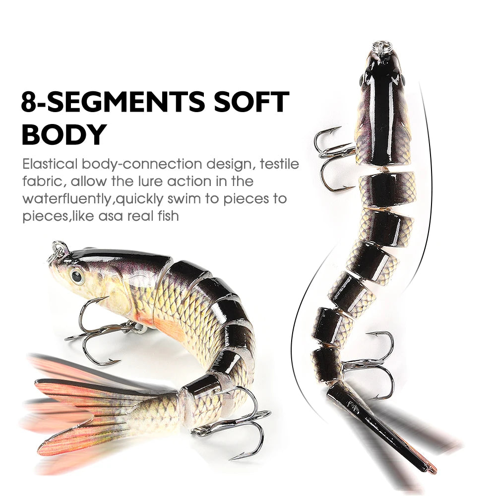 Multi-Jointed Swimbait Fishing Lure – Slow Sinking Bionic Crank Bait for Bass & Trout
