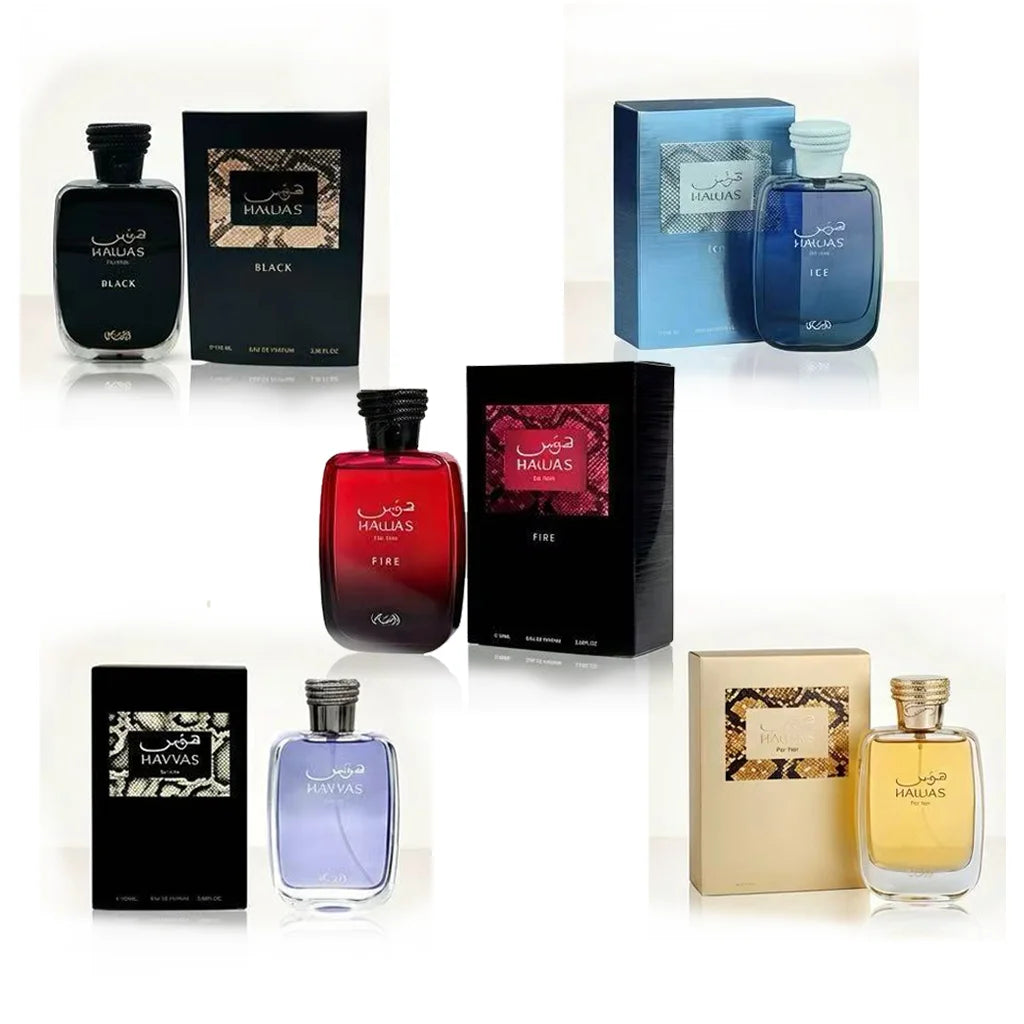 Rasasi Hawas Fire Men's EDP 100ml – Long-Lasting Aquatic Aromatic Arabian Cologne
