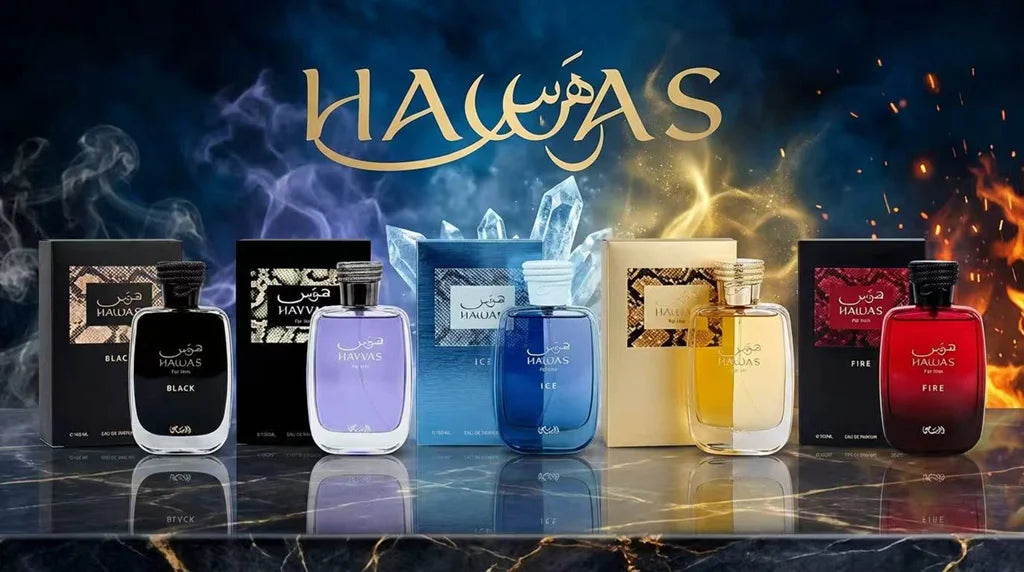 Rasasi Hawas Fire Men's EDP 100ml – Long-Lasting Aquatic Aromatic Arabian Cologne