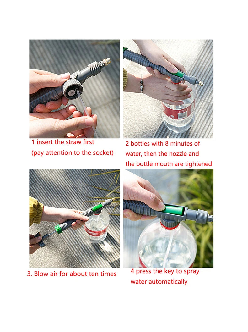 High Pressure Manual Garden Sprayer – Adjustable Nozzle Water Pump