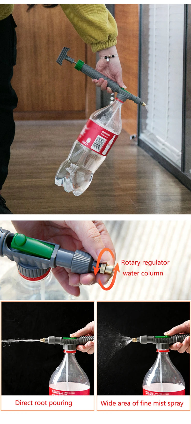 High Pressure Manual Garden Sprayer – Adjustable Nozzle Water Pump