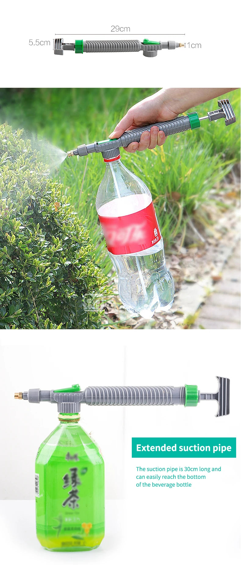 High Pressure Manual Garden Sprayer – Adjustable Nozzle Water Pump