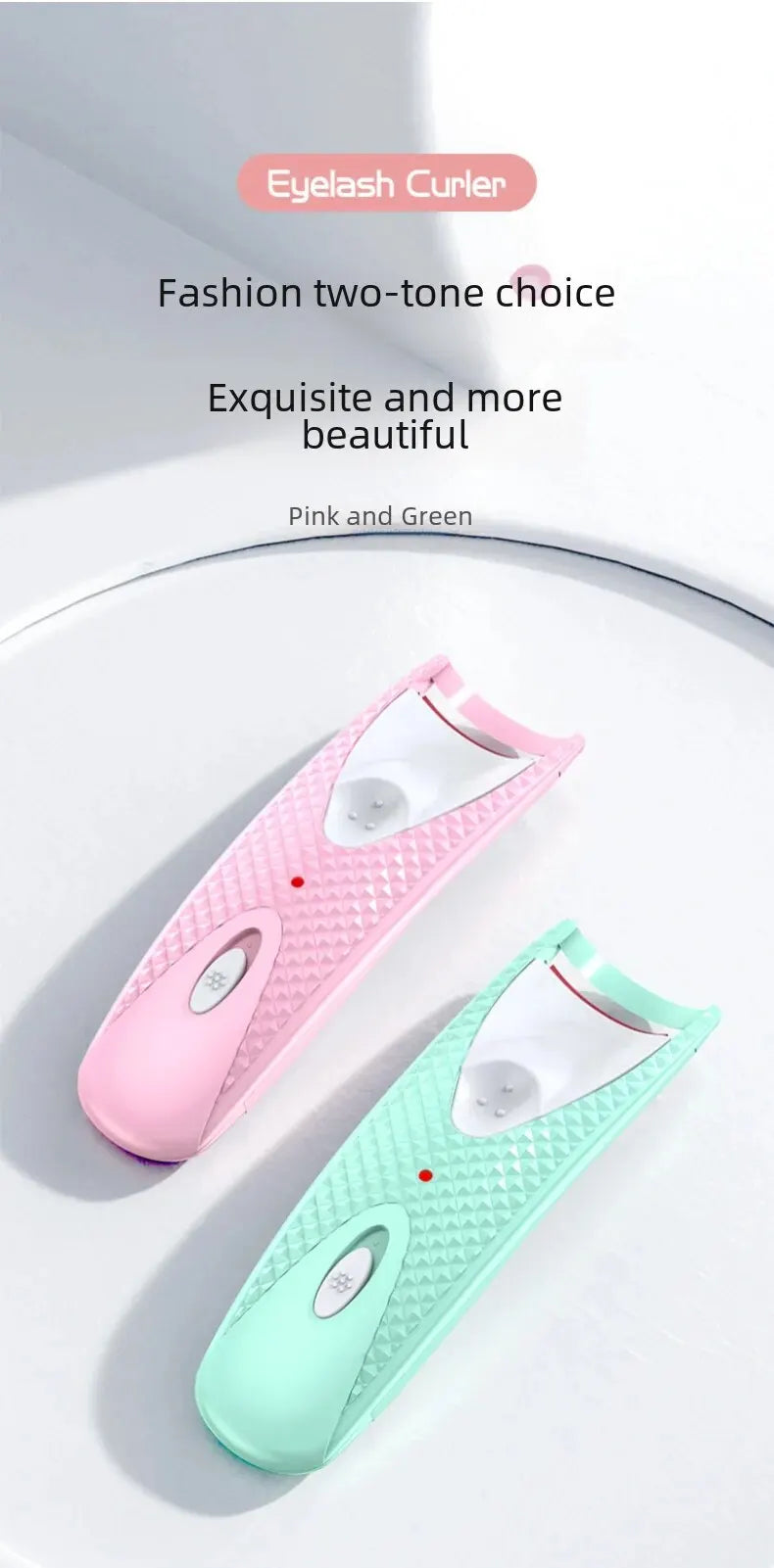 Electric Heated Eyelash Curler – Long-Lasting Curl for Natural Lashes