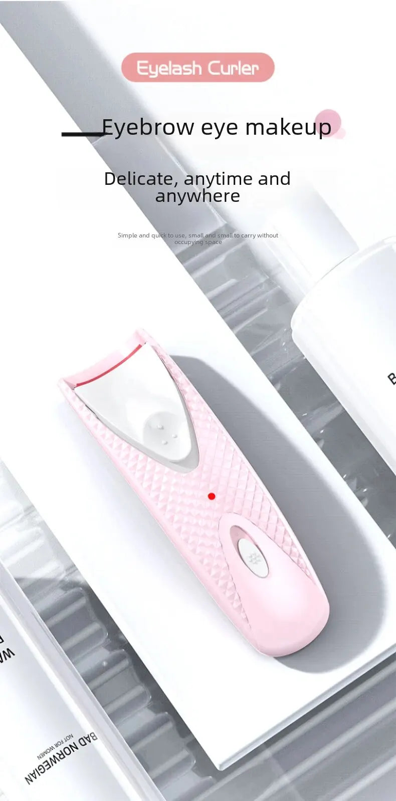 Electric Heated Eyelash Curler – Long-Lasting Curl for Natural Lashes