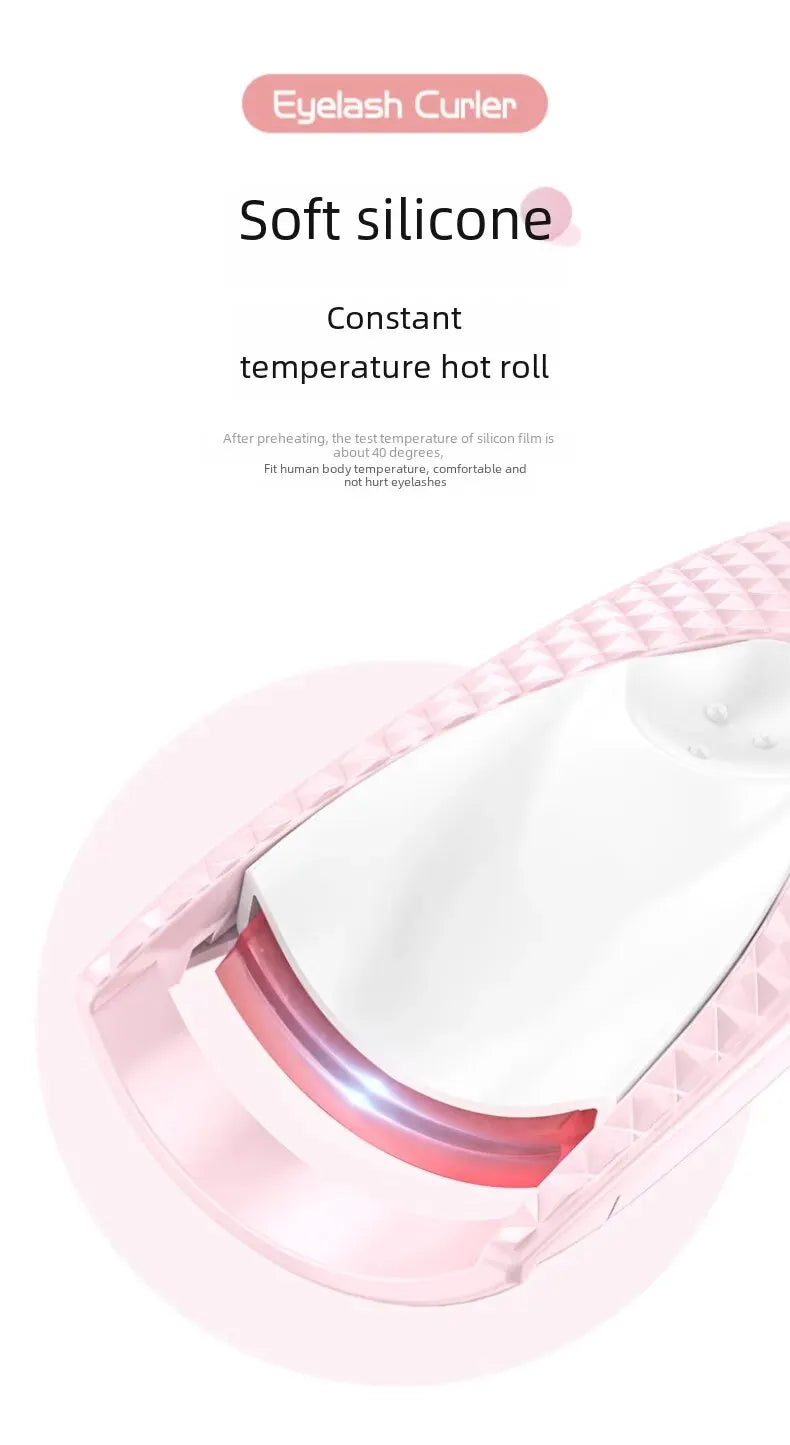 Electric Heated Eyelash Curler – Long-Lasting Curl for Natural Lashes