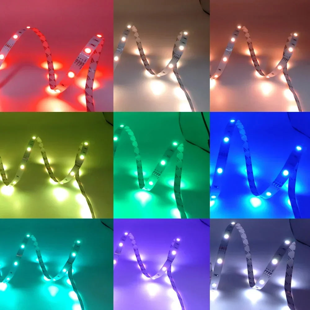 RGB LED Strip Lights — Bluetooth & WiFi Smart Color Changing Lights (1M–30M)