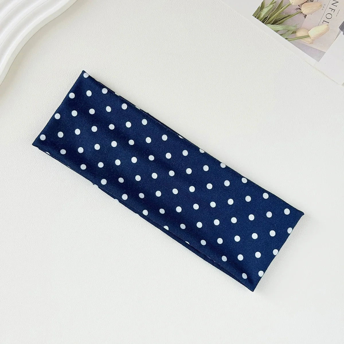 Y2K Retro Boho Wide Headbands – Stretch Dot Hair Accessories for Women | Yoga & Daily Wear