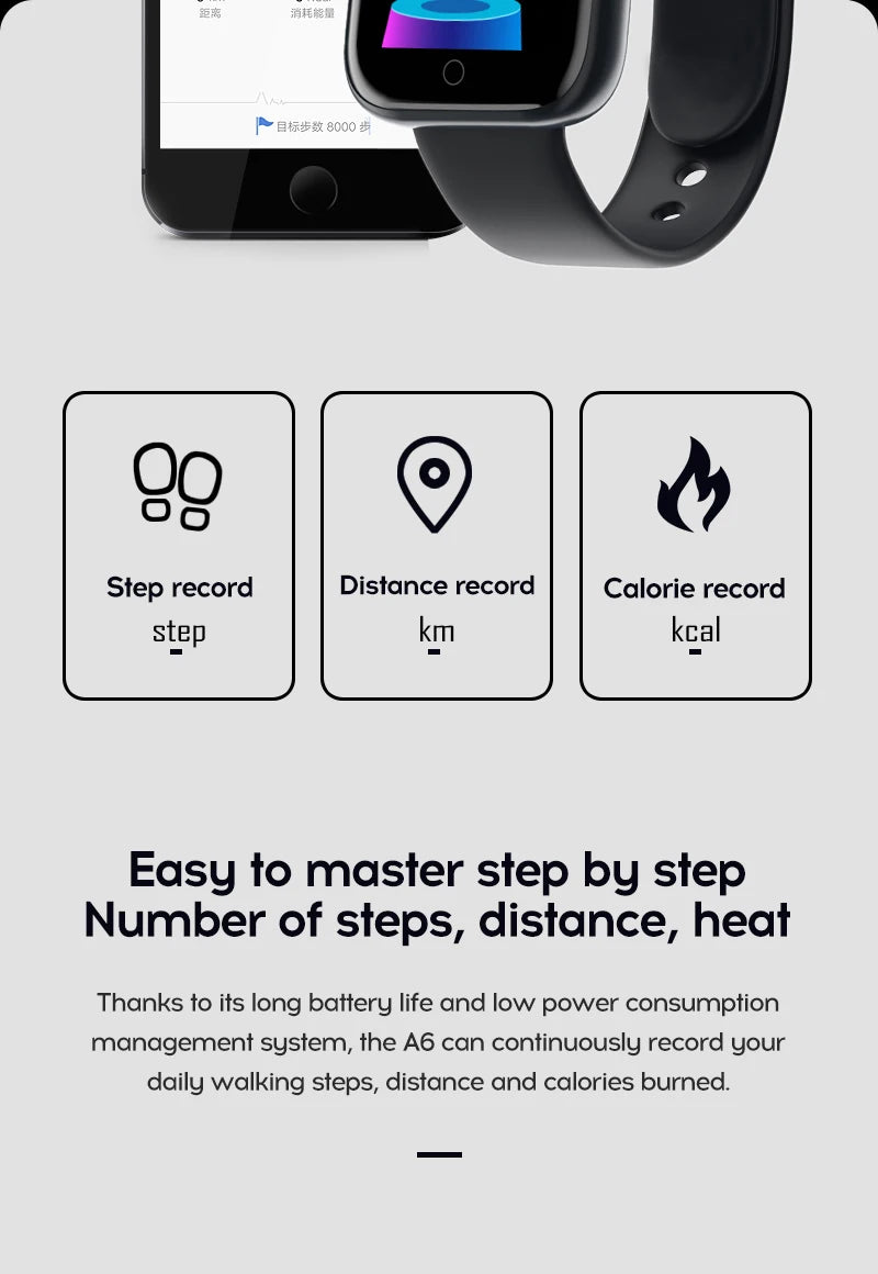 Smart Watch – Fitness Tracker with Heart Rate, Sleep & Blood Pressure Monitor