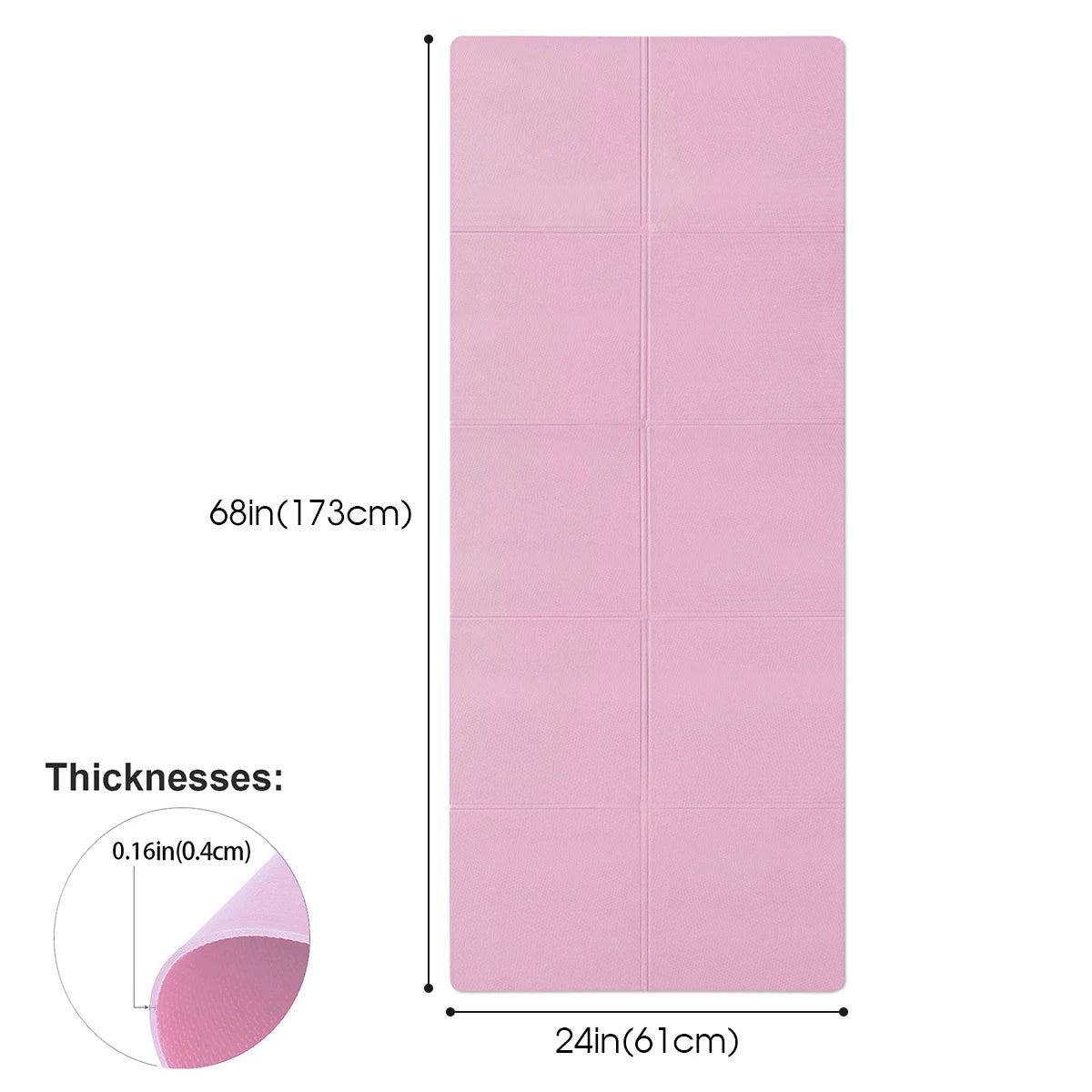 4MM EVA Yoga Mat — Anti-Slip Exercise Mat for Yoga, Pilates & Gymnastics