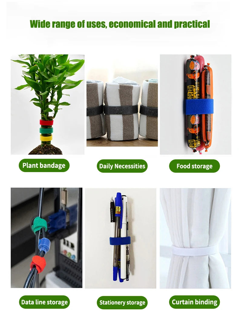 Garden Twine Plant Ties – 3 Rolls Nylon Support Wrap (Multi-Color)