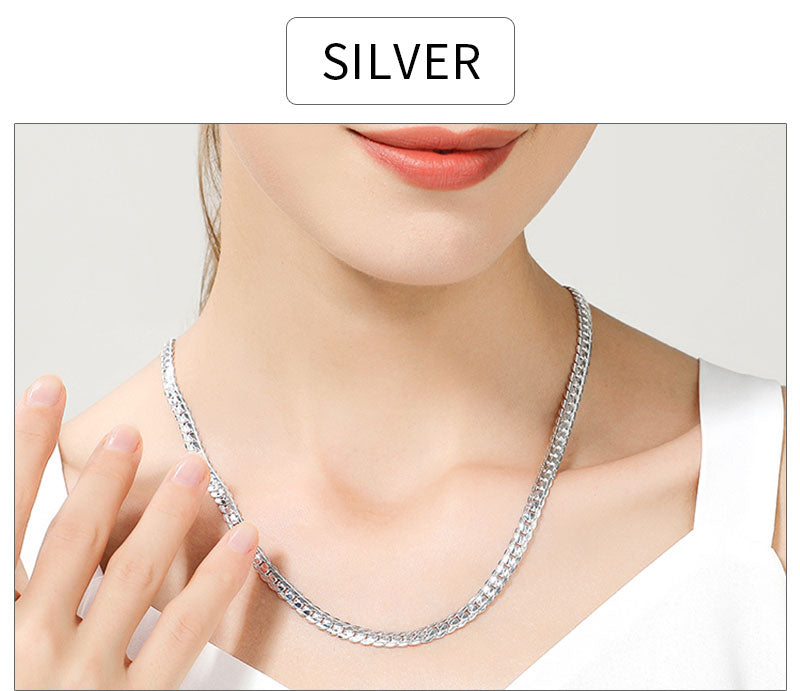18K Gold & Silver Plated Chain Necklace for Women – Multiple Lengths