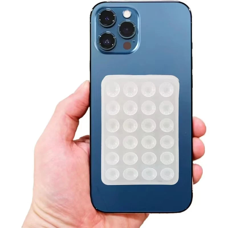 Silicone Suction Cup Phone Case — Anti-Slip Mount Holder (4 Colors)