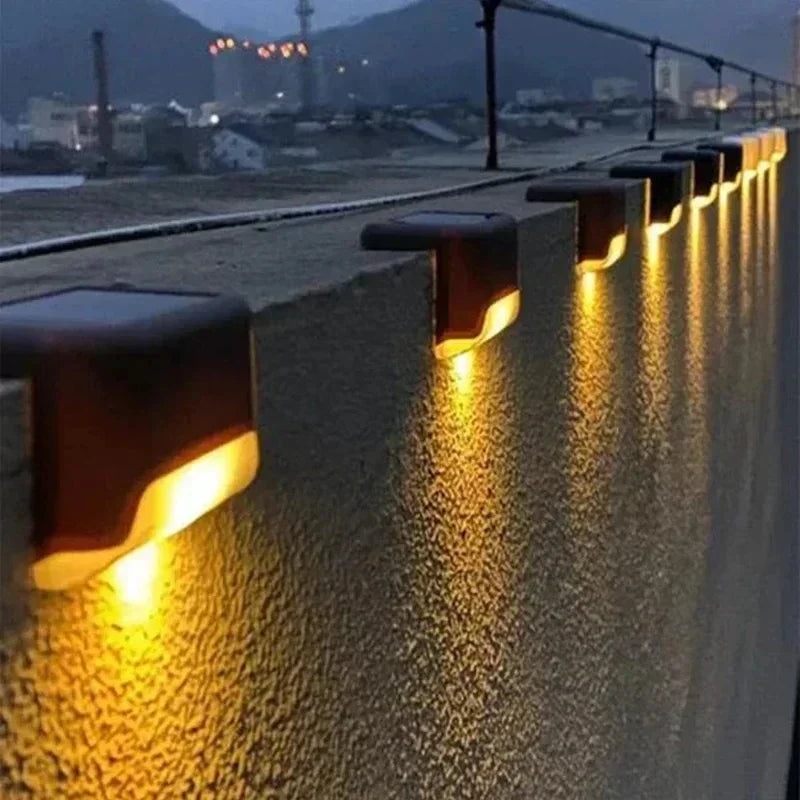 Solar LED Outdoor Step Lights – Waterproof Garden Stair & Deck Lamp