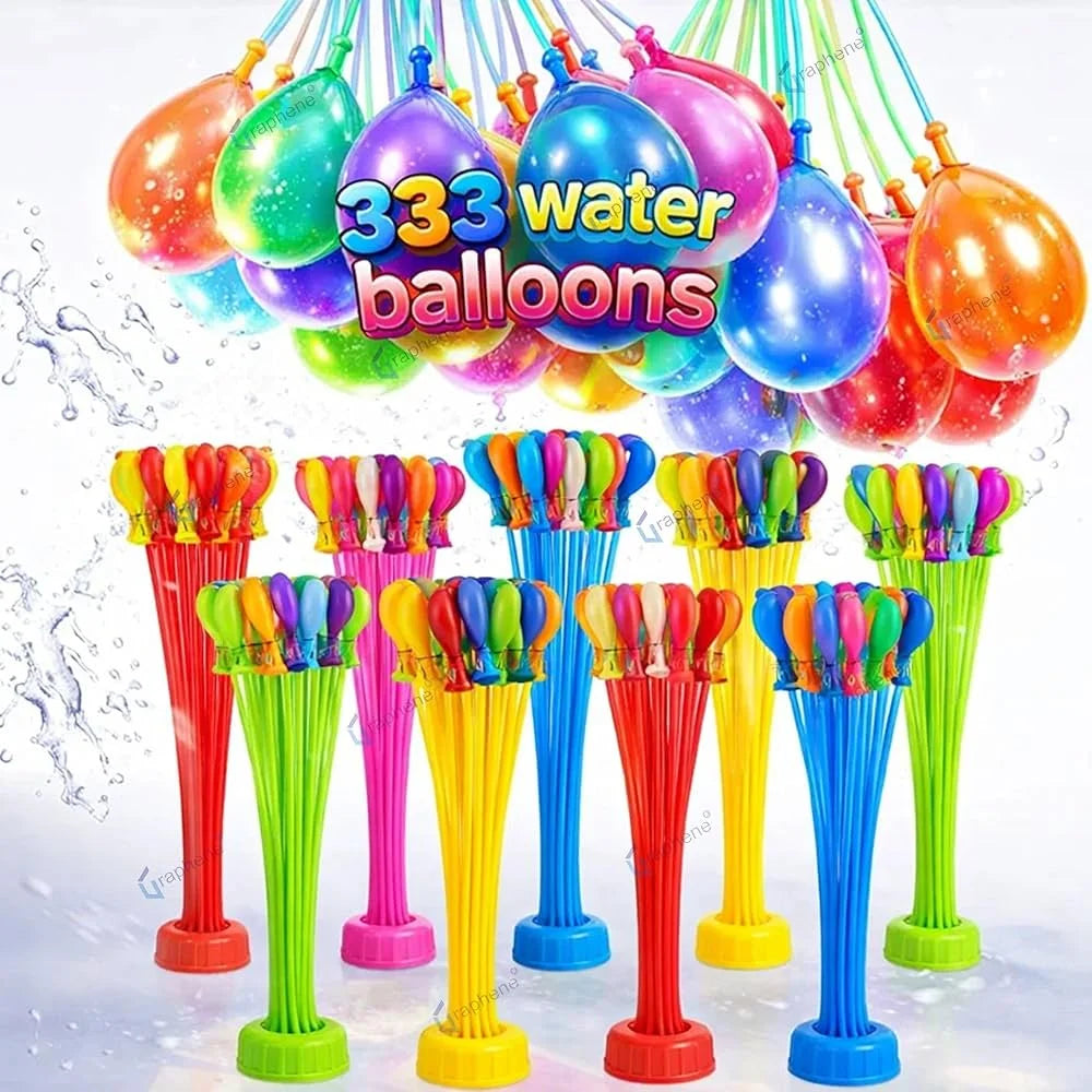 111Pcs Water Balloons – Fast Fill Summer Pool Party Toy for Kids