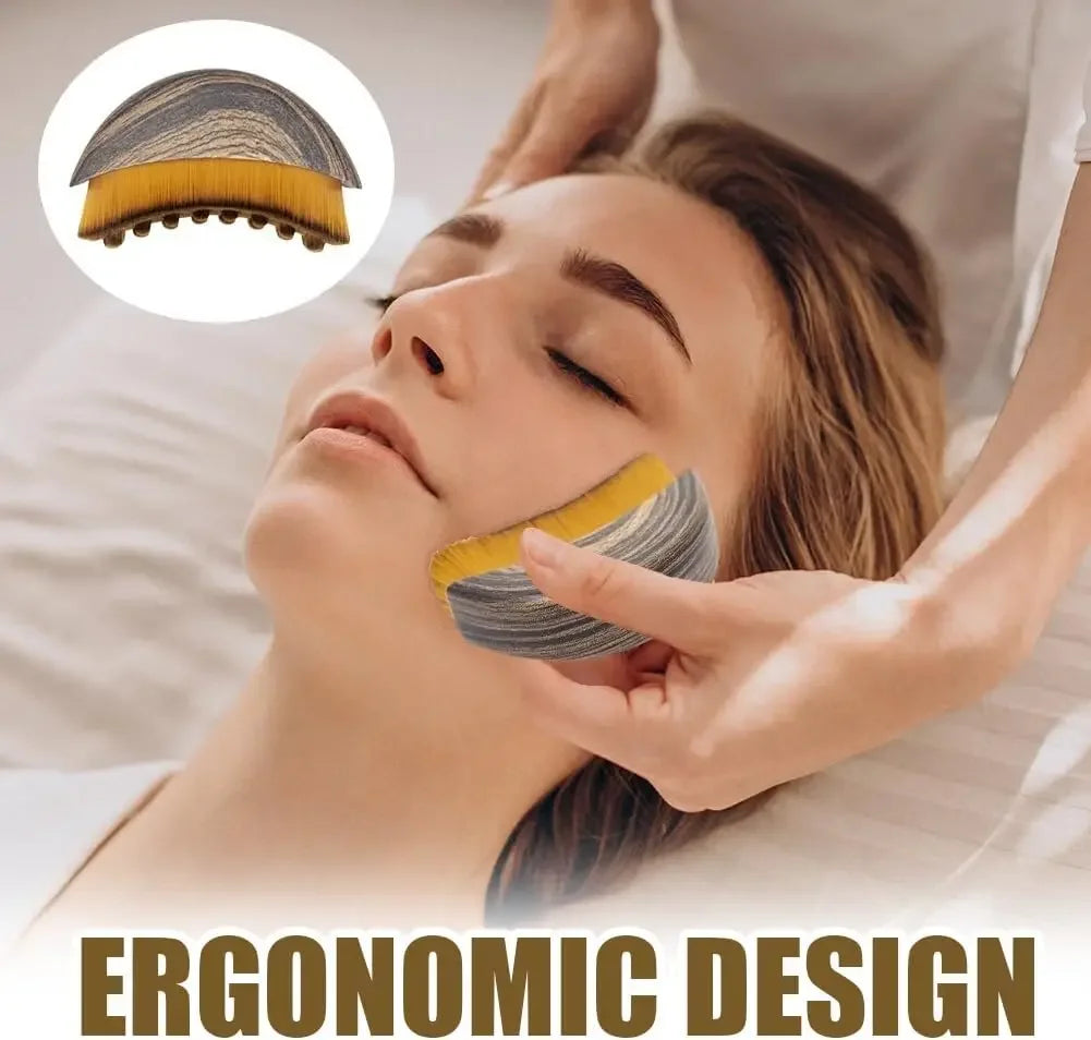 Lymphatic Contour Face Brush – Facial Massage & Sculpting Tool