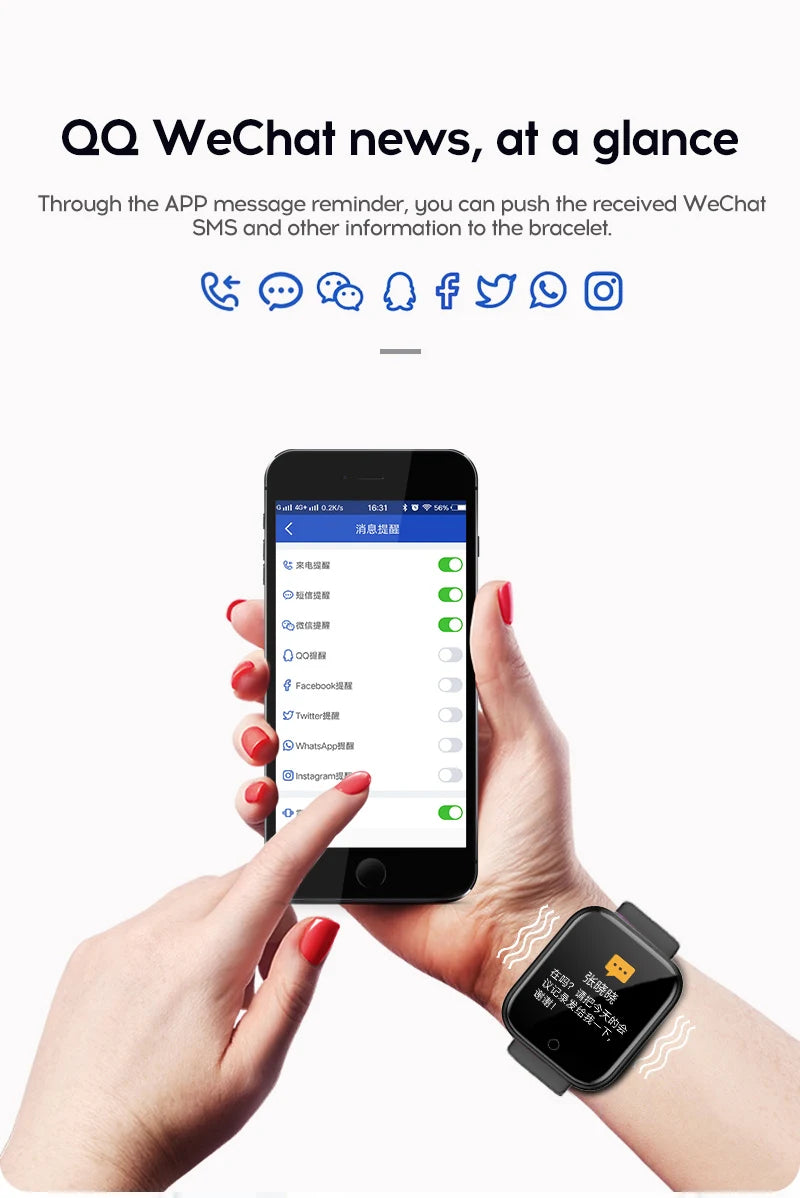 Smart Watch – Fitness Tracker with Heart Rate, Sleep & Blood Pressure Monitor