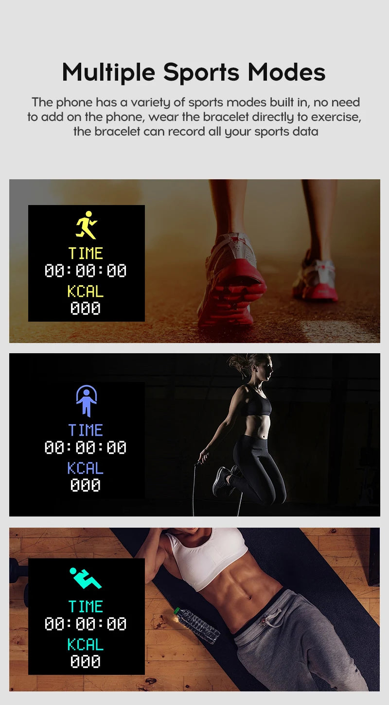 Smart Watch – Fitness Tracker with Heart Rate, Sleep & Blood Pressure Monitor