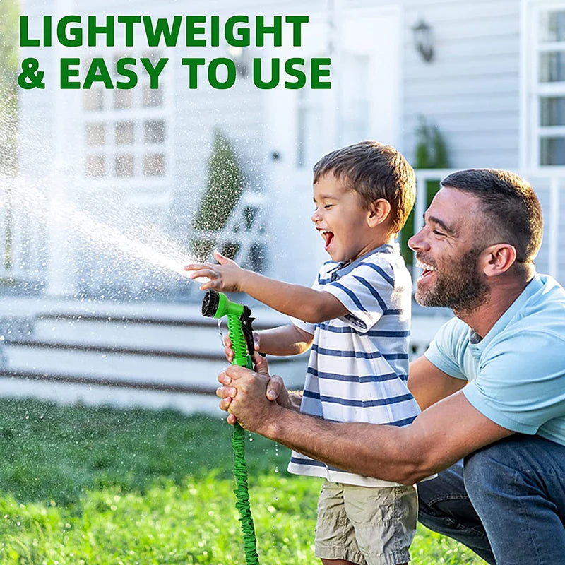 Expandable Garden Hose 25FT-200FT with High-Pressure Spray Nozzle