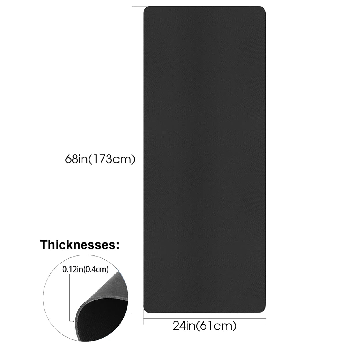 4MM Anti-Slip EVA Yoga Mat – Exercise, Pilates & Gymnastics