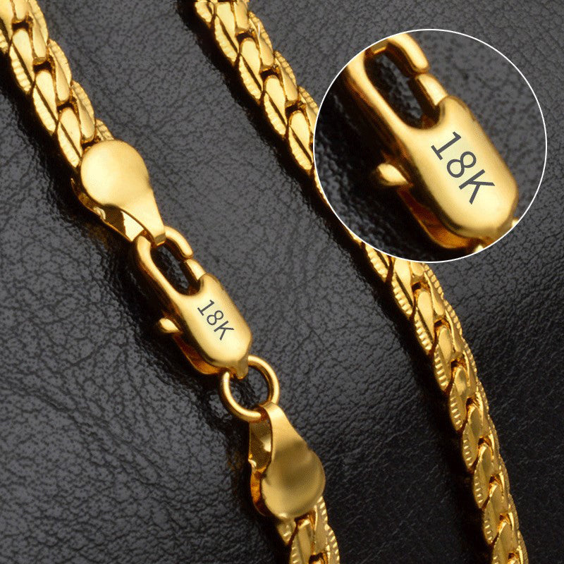 18K Gold & Silver Plated Chain Necklace for Women – Multiple Lengths