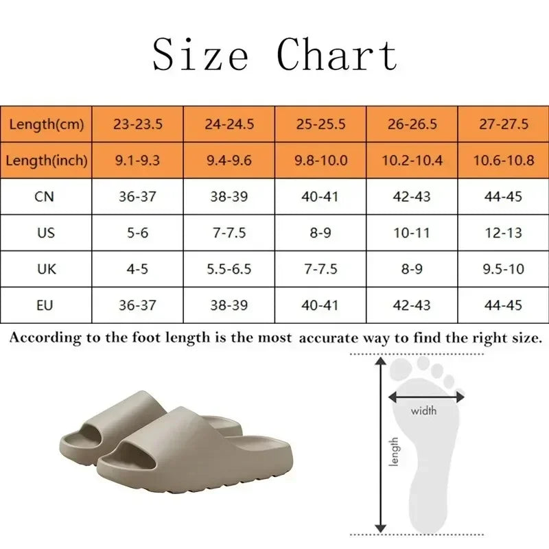 EVA Cloud Slippers – Thick-Soled Beach Sandals for Men & Women