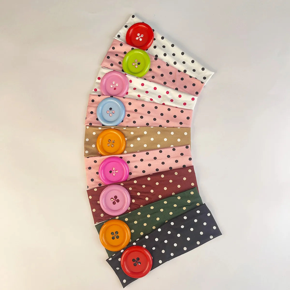 Y2K Retro Boho Wide Headbands – Stretch Dot Hair Accessories for Women | Yoga & Daily Wear