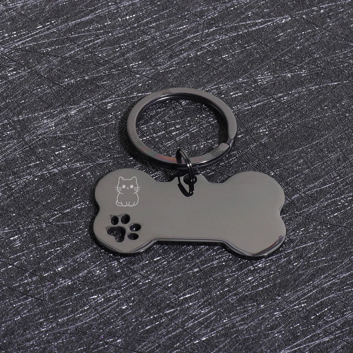 Personalized Dog & Cat ID Tags | Bone Shape | Laser Engraved Custom Name & Address