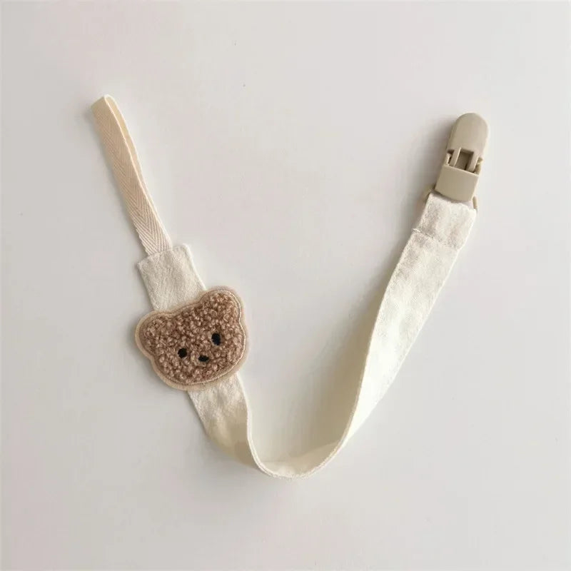 Cute Bear Baby Pacifier Clip — Anti-Drop Cartoon Teething Chain Holder