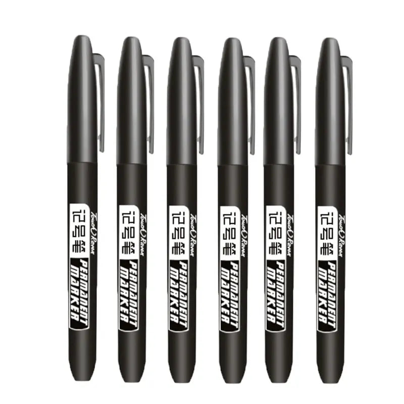 6 PCS Permanent Marker Pens – Waterproof Manga Drawing Markers for Art & School