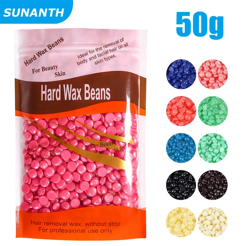 Hard Wax Beans for Hair Removal – Brazilian & Body Waxing (50g/200g/500g)