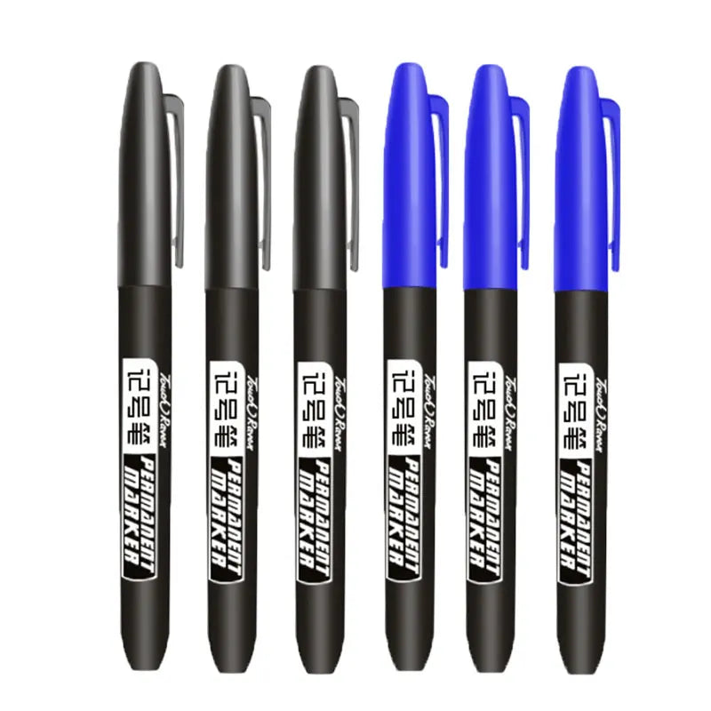 6 PCS Permanent Marker Pens – Waterproof Manga Drawing Markers for Art & School