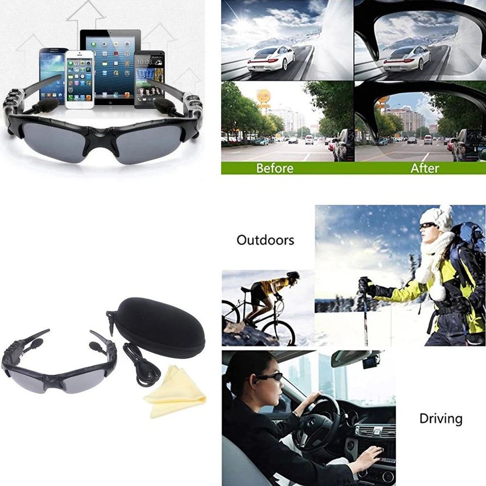 Bluetooth Smart Glasses – Wireless Headset with UV & Polarized Lenses