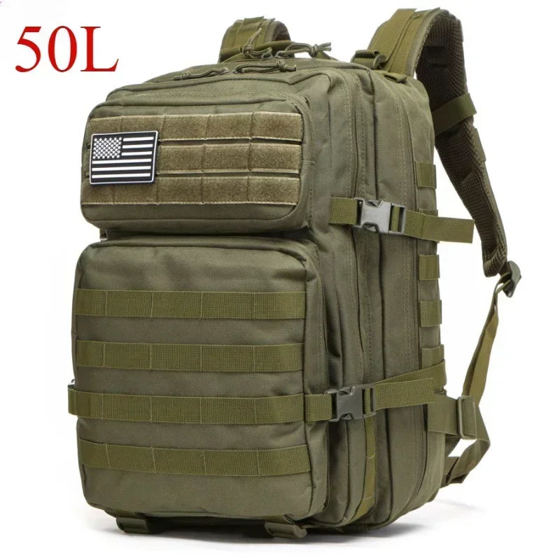 25L/50L Tactical Molle Backpack – Outdoor Hiking, Camping & Trekking Bag