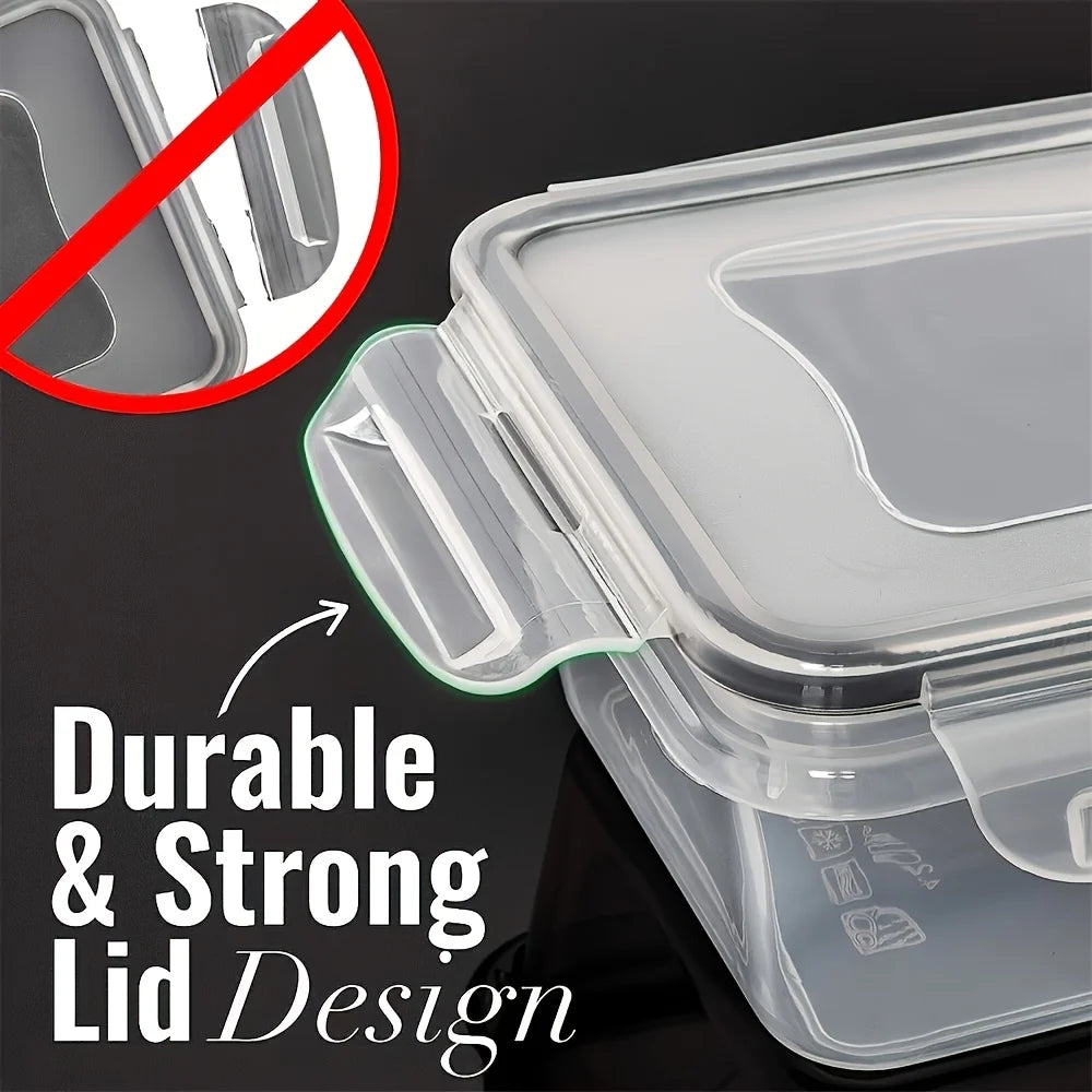 8-Piece Airtight Food Storage Containers Set – BPA-Free, Microwave & Freezer Safe