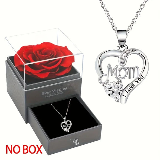 Elegant Heart-Shaped Pendant Necklace – Mother's Day Gift for Best Friends