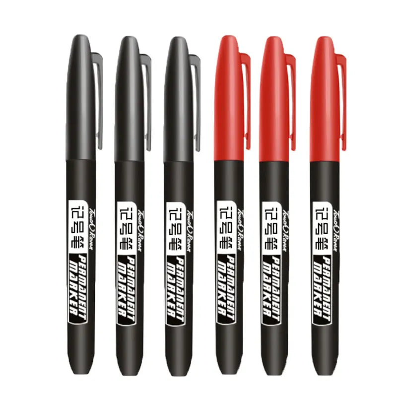 6 PCS Permanent Marker Pens – Waterproof Manga Drawing Markers for Art & School