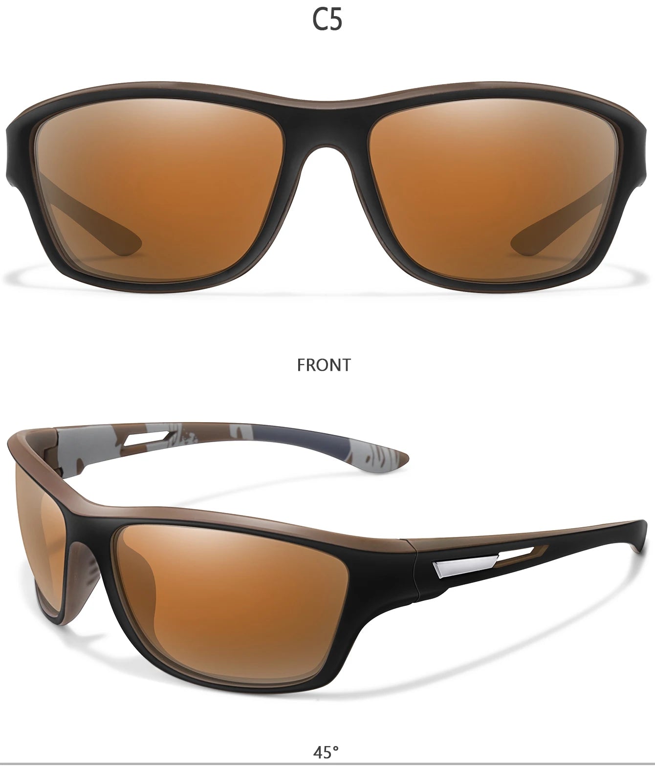 Men's Polarized Sunglasses – UV400 TAC Lens for Fishing, Cycling & Driving