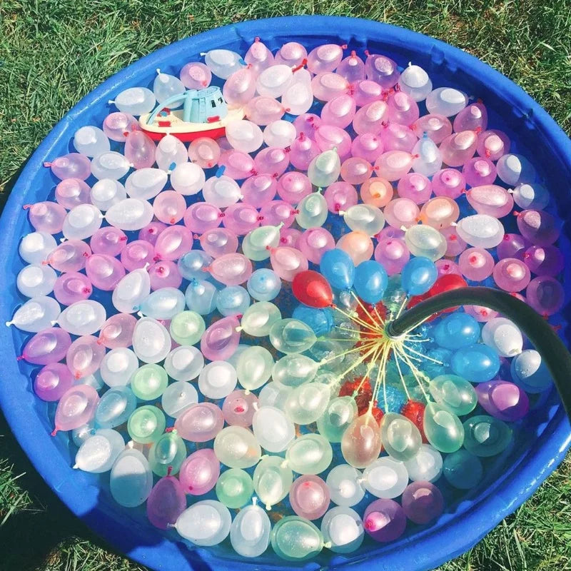 111Pcs Water Balloons – Fast Fill Summer Pool Party Toy for Kids