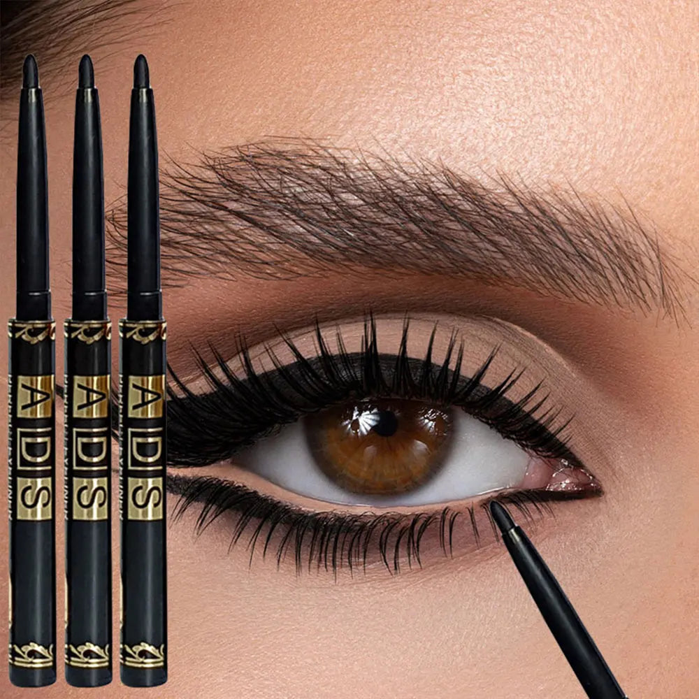 Waterproof Black Eyeliner Pencil Set – Long-Lasting, Smudge-Proof Eye Makeup (3PCS / 9PCS)