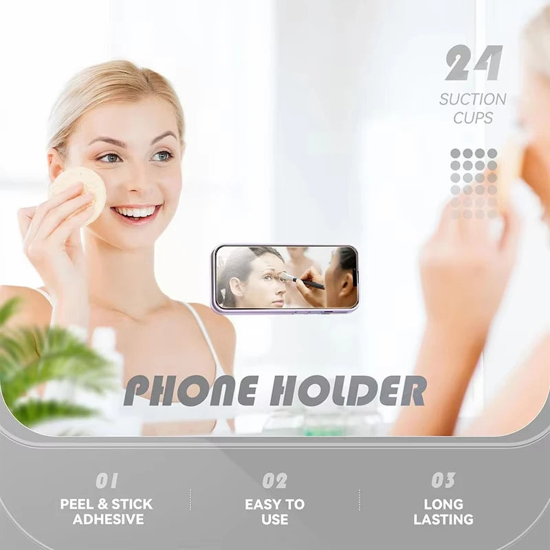 Silicone Suction Cup Phone Case — Anti-Slip Mount Holder (4 Colors)