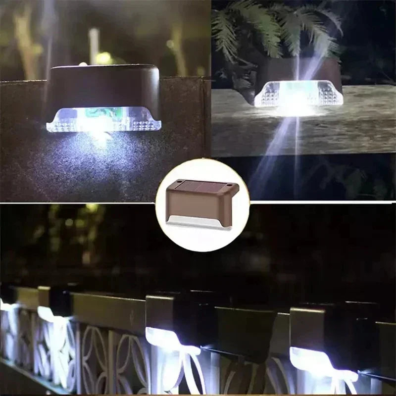 Solar LED Outdoor Step Lights – Waterproof Garden Stair & Deck Lamp
