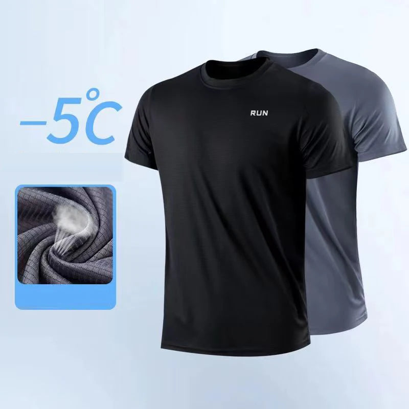 Men's Quick Dry Gym T-Shirt – Moisture Wicking Sport Top (M–4XL)
