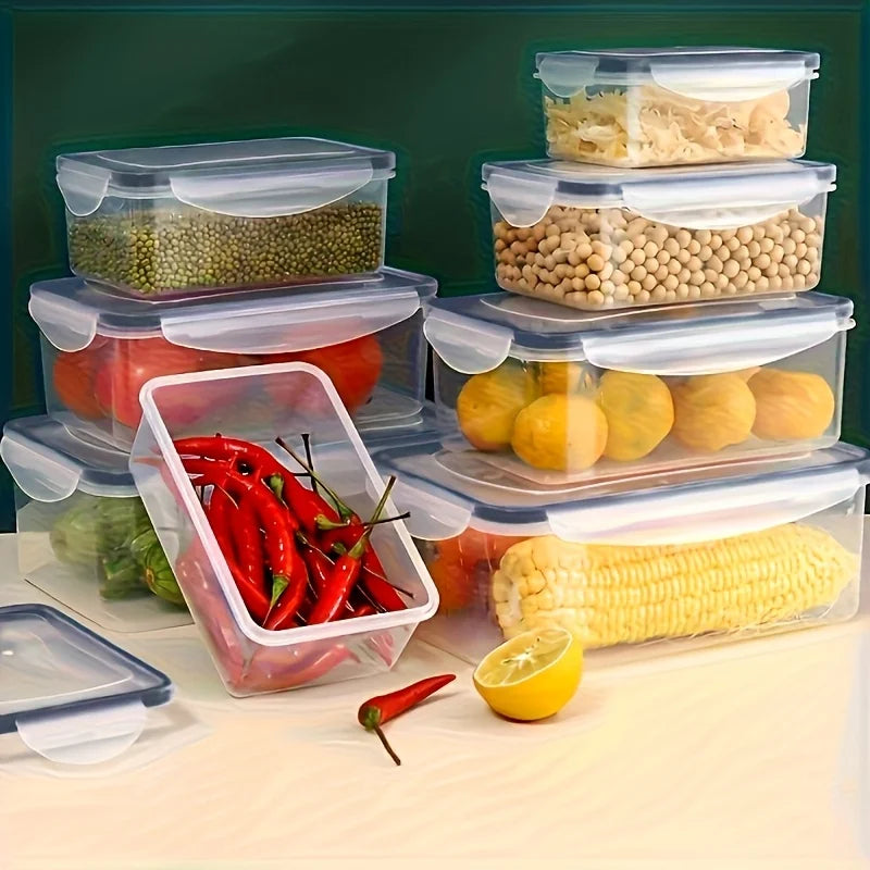 8-Piece Airtight Food Storage Containers Set – BPA-Free, Microwave & Freezer Safe