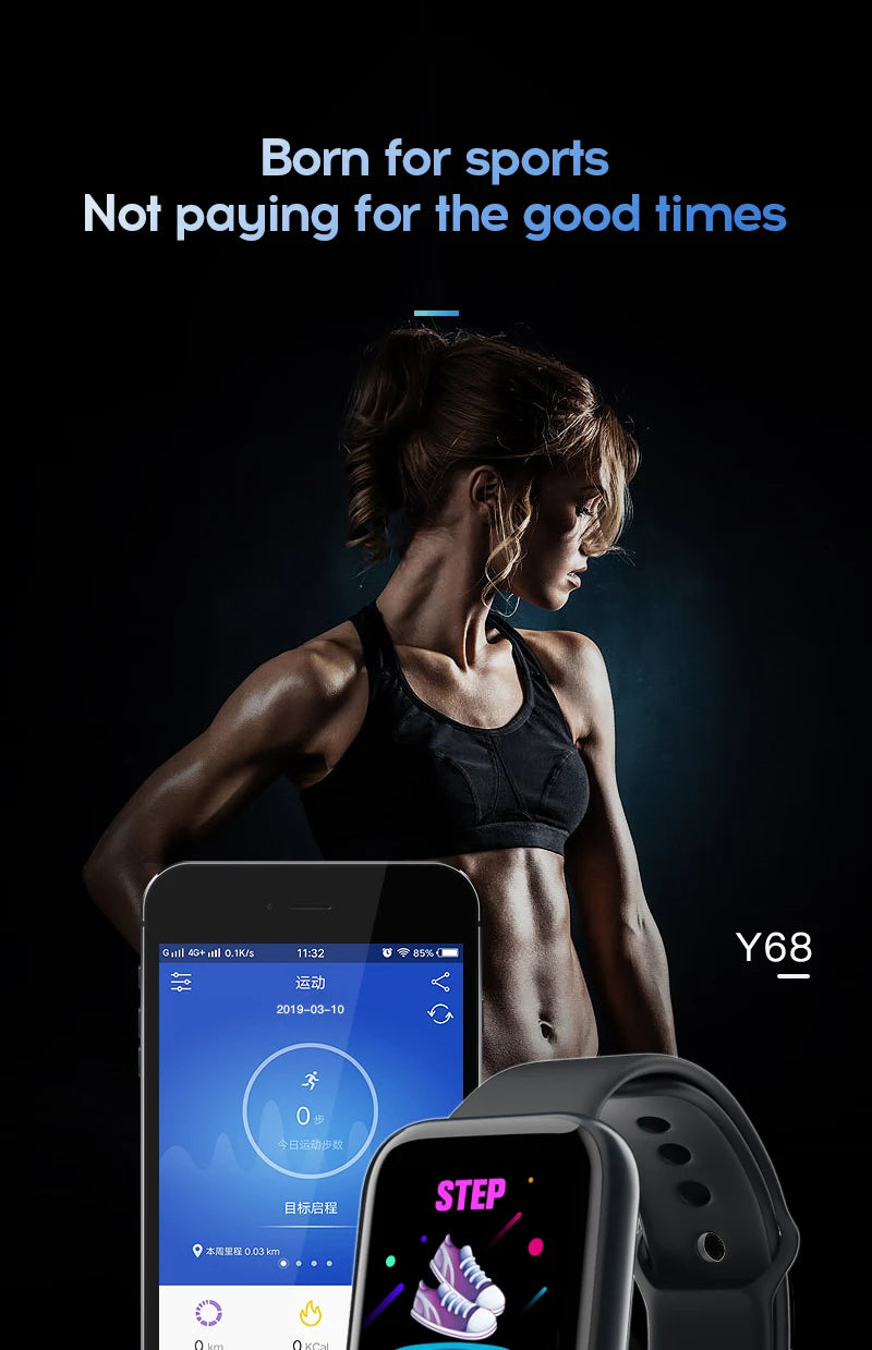 Smart Watch – Fitness Tracker with Heart Rate, Sleep & Blood Pressure Monitor